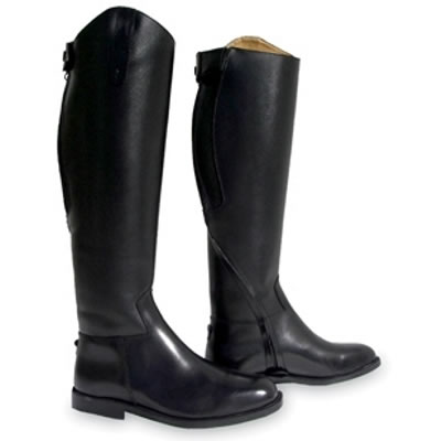 Instep Bota De Borracha Hipismo Bota Instep Twist Zip Em Couro Com