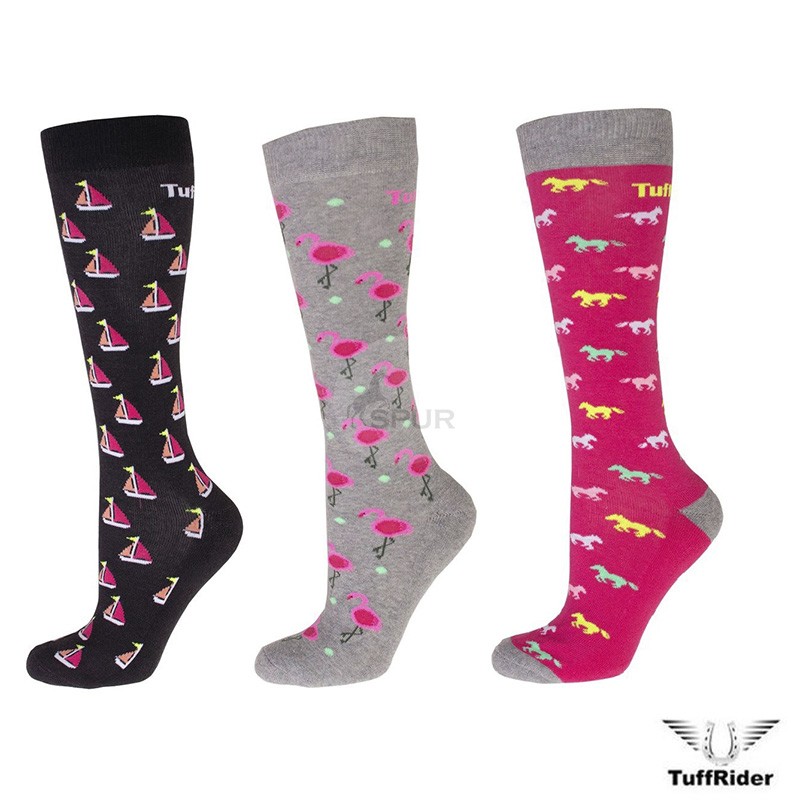 Meia Tuffrider Flamingo - Cavalo - Barco