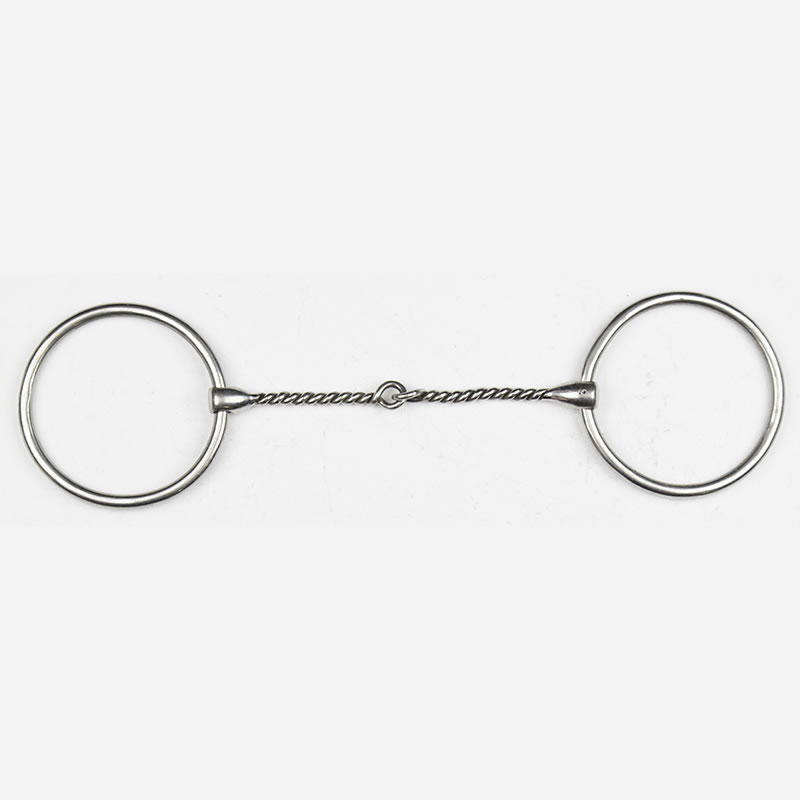 Bridão Argola Inox com Articulado Torcido
