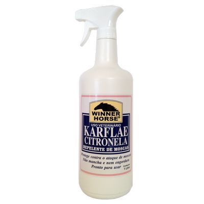 Repelente de moscas Karflae Citronela Winner Horse 1 Litro com Aplicador
