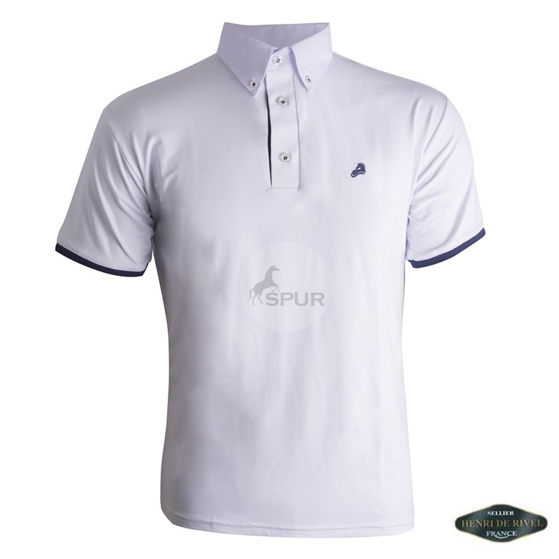 Camisa Masc. Polo Compet Branca HDR - TS1009