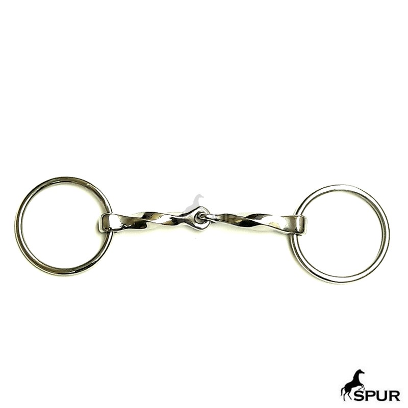 Bridão Argola Inox Articulado Torcido
