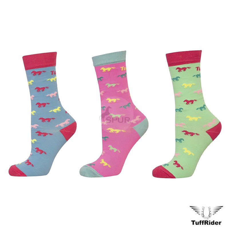 Meia Infantil Neon Tuffrider