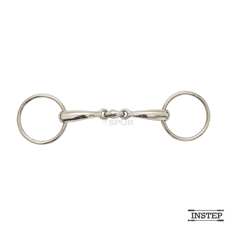 Bridão Argola inox bocal curva bi articulado medio