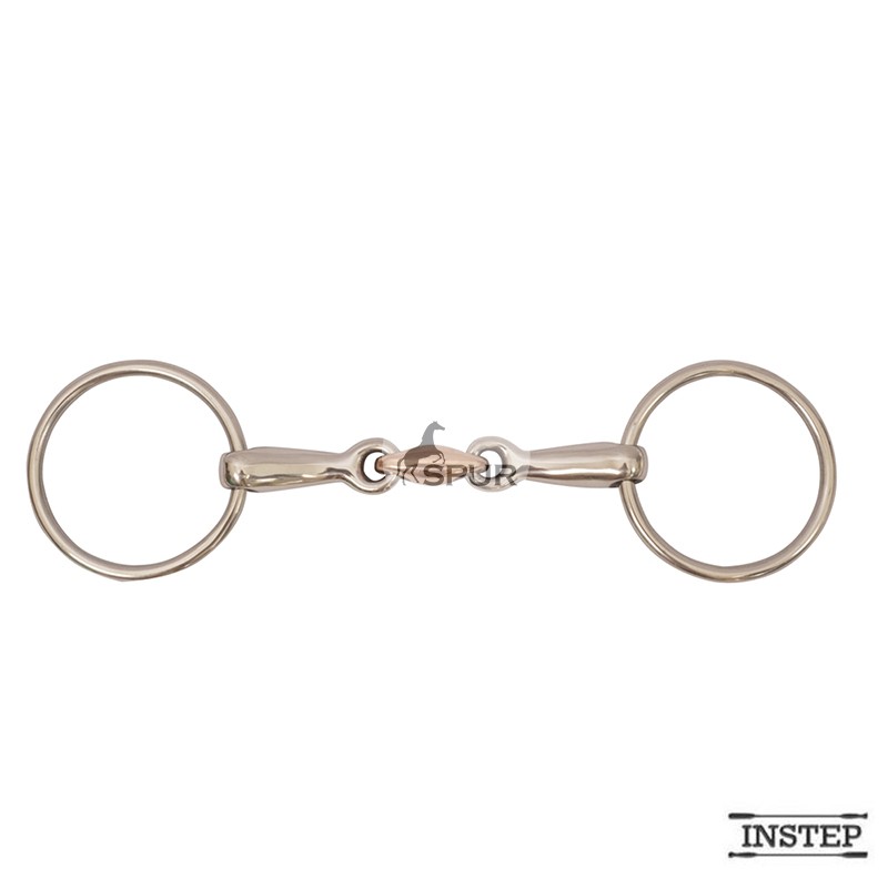 Bridão Argola Bi-Articulado com Rolete de Cobre Instep